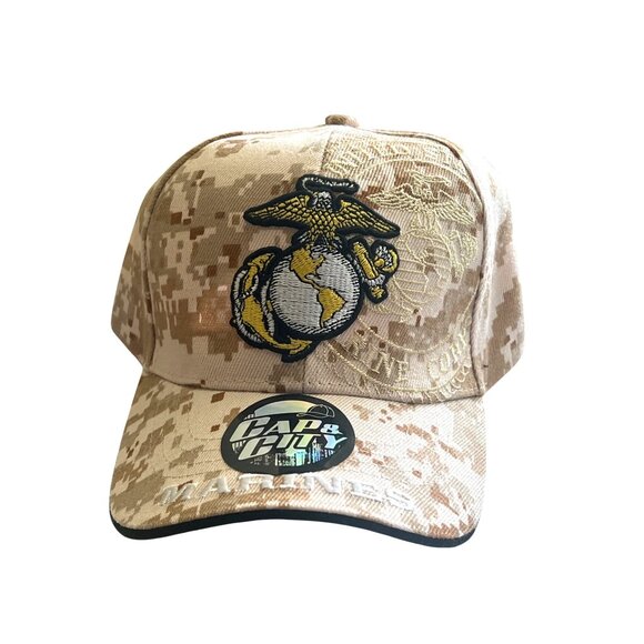 U.S. Marines Digital Camo Baseball Cap Adjustable Fit Officially Licensed Acryli - Picture 2 of 4